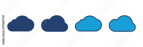 cloud icon vector. cloud vector icon