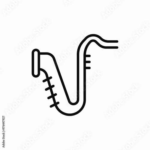 sax music icon sign vector