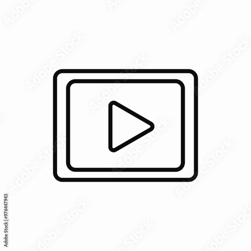 video player icon sign vector