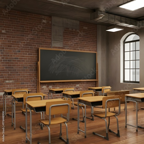 interior of a classroom