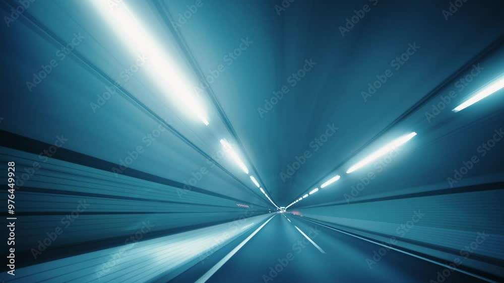 Nightscape and Tunnel Journey on the Ken-O Expressway