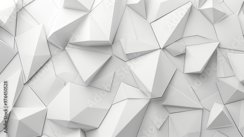 Abstract Triangle Pattern on a White Background Perfect for Modern Design Projects