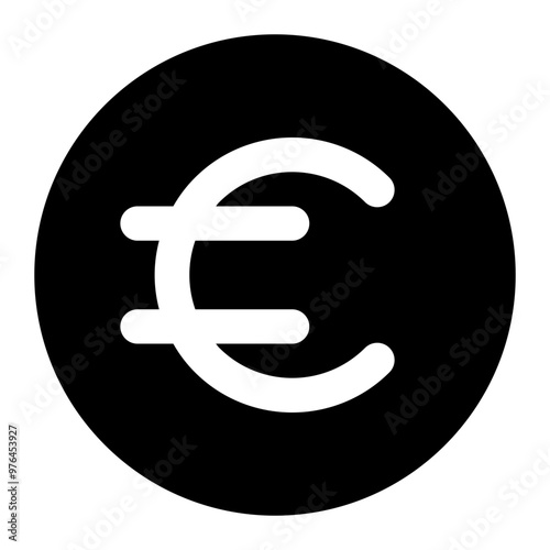 euro icon for illustration and design graphic