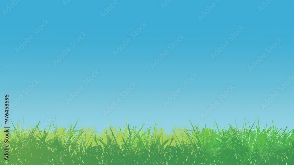 Green Grass and Blue Sky Green Grass and Blue Sky