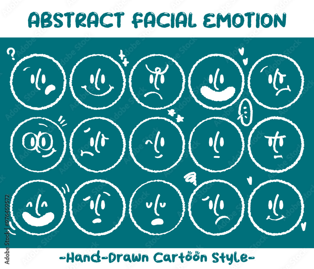 Round abstract faces with various emotions set. Crayon drawing style emoticons collection. Different colored avatar. flat design, hand drawn fashion vector illustration emotional. Round abstract faces with various emotions set. Crayon drawing style emoticons collection. Different colored avatar. flat design, hand drawn fashion vector illustration emotional.