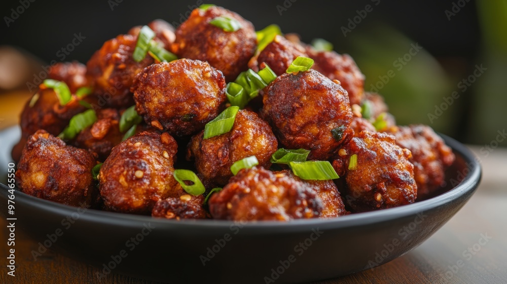 PILE OF brown INDIAN CHINESE DRY and crispy GOBI MANCHURIAN BALLS PILE OF brown INDIAN CHINESE DRY and crispy GOBI MANCHURIAN BALLS