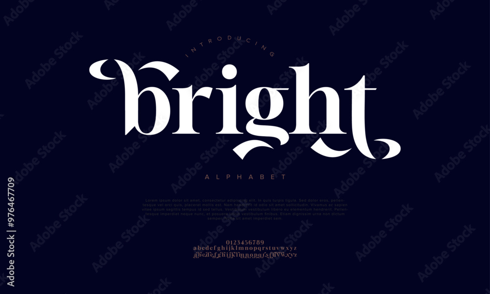 Bright typography beauty fashion elegant minimalist serif italic fonts decorative wedding vintage retro logos. Minimal luxury font alphabet logo. Vector illustration Bright typography beauty fashion elegant minimalist serif italic fonts decorative wedding vintage retro logos. Minimal luxury font alphabet logo. Vector illustration