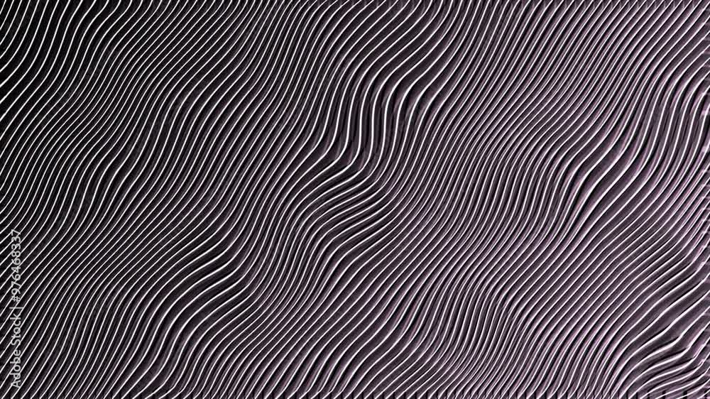 Abstract Wavy Lines Pattern Animation Loop. Dark Purple Striped Pattern Animation.