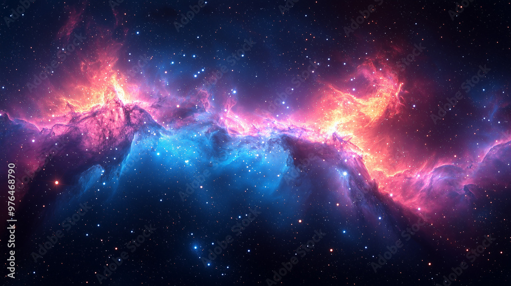 Vast starry sky with distant galaxies, glowing stars scattered across the deep space, soft nebulas in the background, a sense of infinite cosmos, dark blue and purple hues Vast starry sky with distant galaxies, glowing stars scattered across the deep space, soft nebulas in the background, a sense of infinite cosmos, dark blue and purple hues