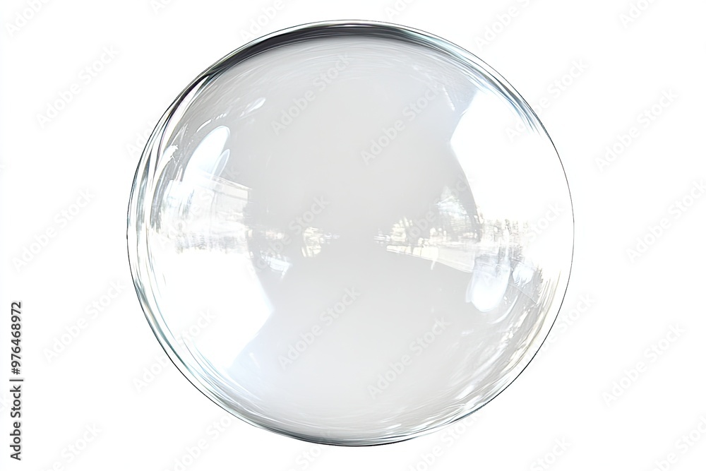 A clear bubble floating in the air A clear bubble floating in the air