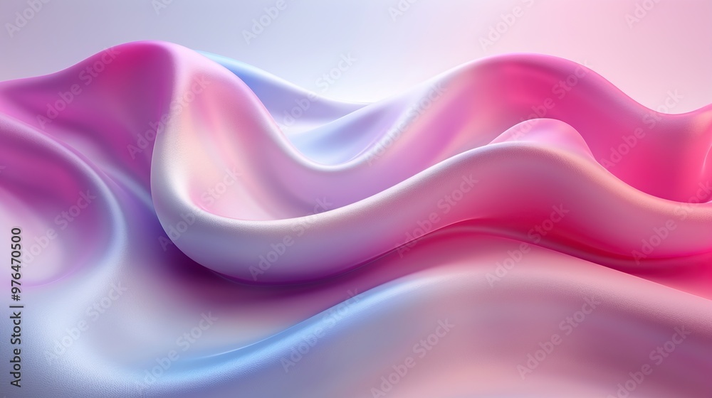 Obraz premium Dynamic 3D Abstract Background Render with Bold Colors and Fluid Design Elements