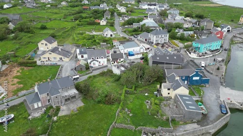  Inis Mor, Ireland looking at the Main Town and Businesses photo