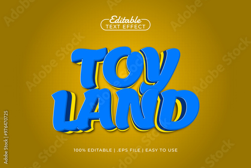 toy land editable text effect with a kids and joyful text style