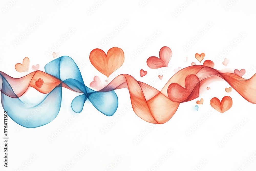 abstract background with hearts abstract background with hearts
