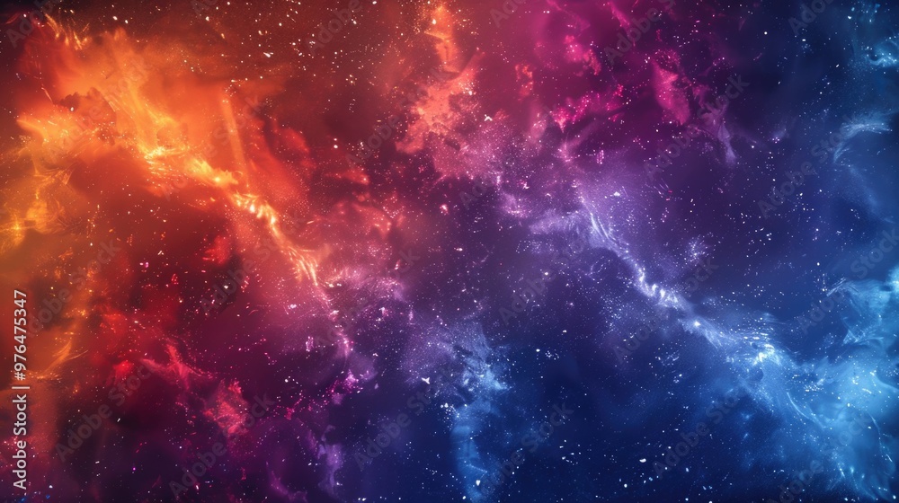 Fototapeta premium Stunning galaxy cosmos abstract multicolored background for graphic design.