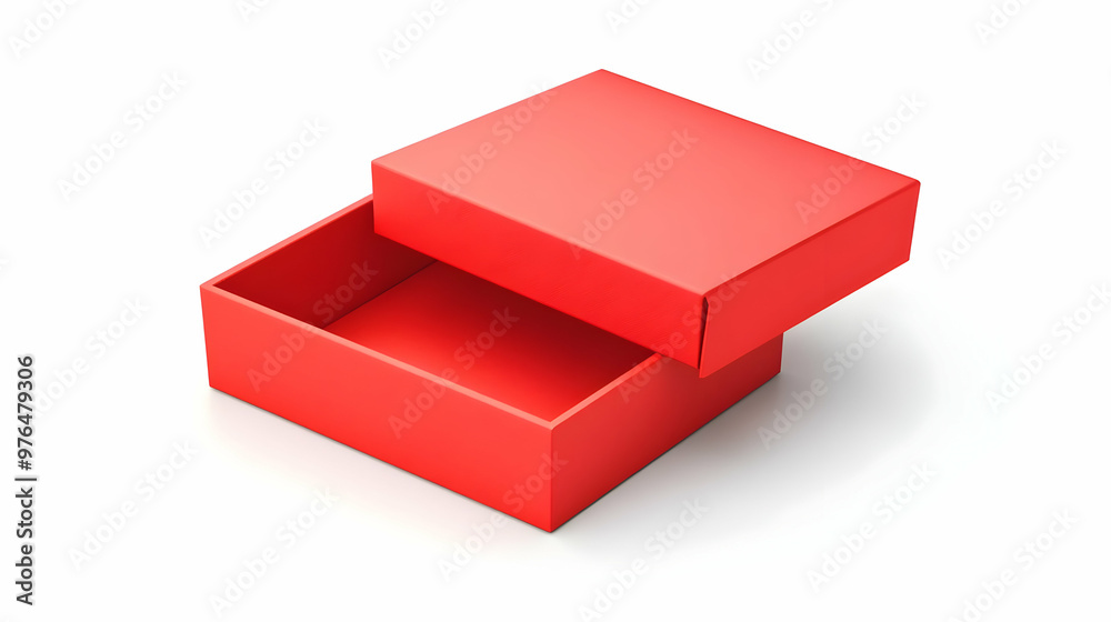 A vibrant red box with a removable lid, perfect for gifts or storage, showcasing simplicity and elegance in design. A vibrant red box with a removable lid, perfect for gifts or storage, showcasing simplicity and elegance in design.
