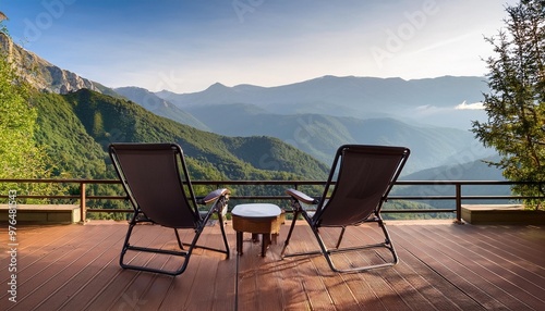 chair on the mountain