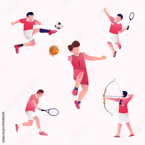 Flat Design Sport Activities