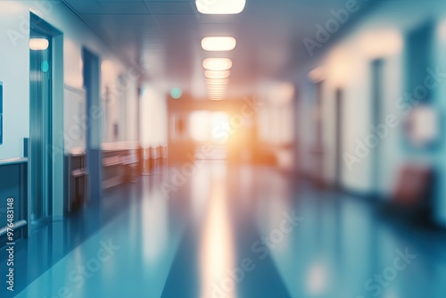 Abstract blur hospital clinic medical interior background stock photo Office, Backgrounds, Medical Clinic, Defocused, Hospital, ai