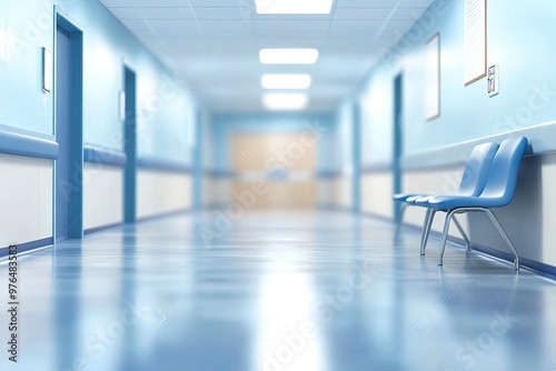 Abstract blur hospital clinic medical interior background stock photo Office, Backgrounds, Medical Clinic, Defocused, Hospital , ai