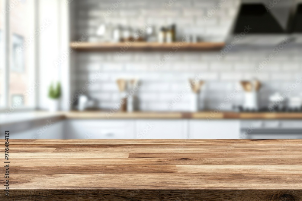 kitchen table background, wood counter top on blur of white clean abstract home interior with bokeh. used for display or montage your wooden for dining background. tabl banner, podium , ai kitchen table background, wood counter top on blur of white clean abstract home interior with bokeh. used for display or montage your wooden for dining background. tabl banner, podium , ai