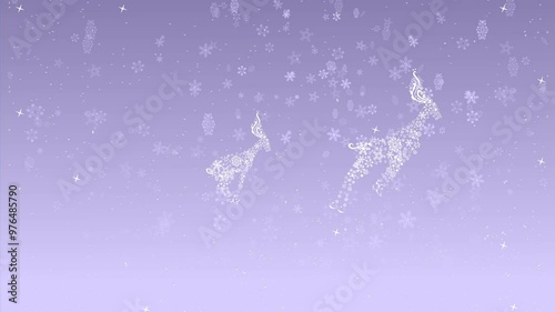 Running reindeer animation