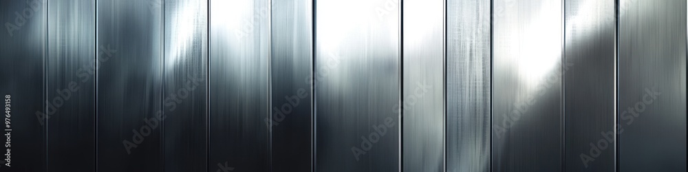 A wide background banner with a sleek metallic texture in shades of silver and gray, giving a polished, industrial look A wide background banner with a sleek metallic texture in shades of silver and gray, giving a polished, industrial look