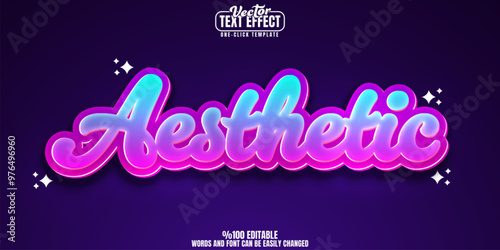 Poster editable text effect, customizable design and print 3d font style