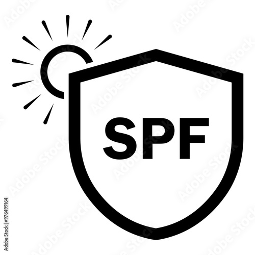 Sun Protection Icon, Simple Icon Vector Design, best used for presentation, application, web and banner