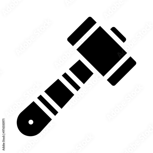 sledgehammer glyph icon