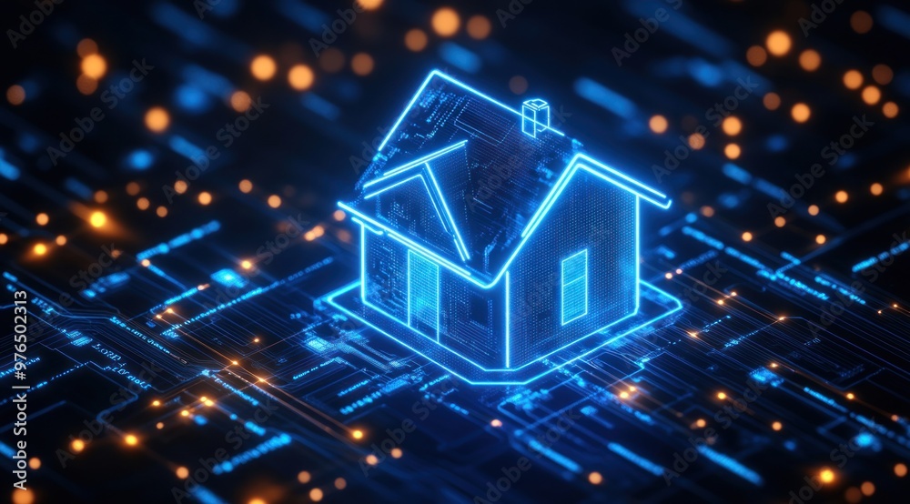 Smart Home Technology Illustration Smart Home Technology Illustration