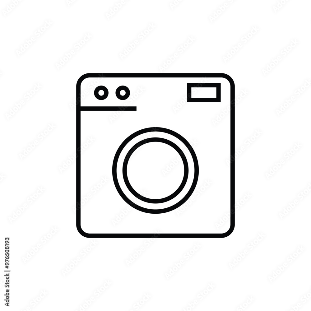 Washing Machine or Laundry Icon Washing Machine or Laundry Icon