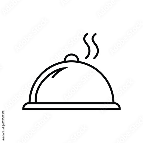 cloche or food dome cover Icon