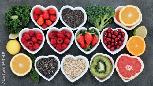 Heart-Healthy Superfoods: A Colorful and Nutritious Display