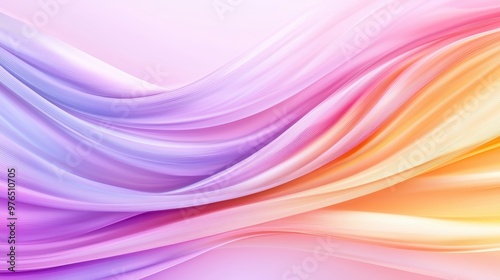 Abstract Wavy Background in Pink Purple and Orange Colors