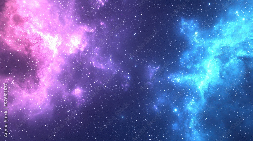 Cosmic Nebula Background with Stars and Glowing Colors Cosmic Nebula Background with Stars and Glowing Colors