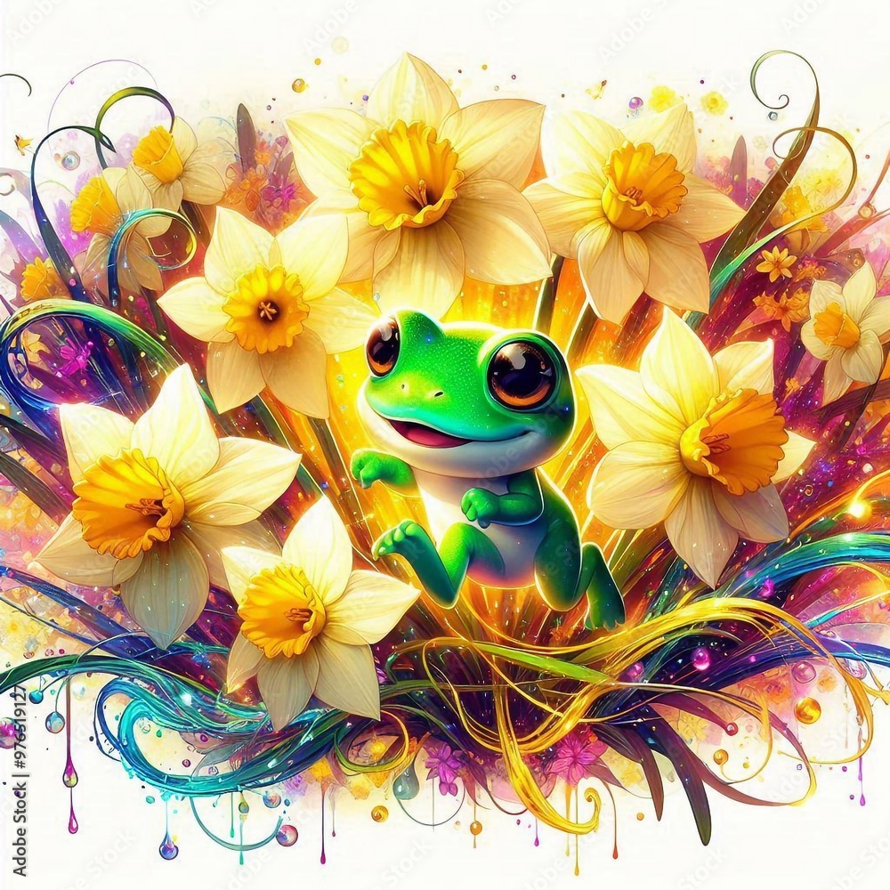 niedlicher kleiner Frosch niedlicher kleiner Frosch