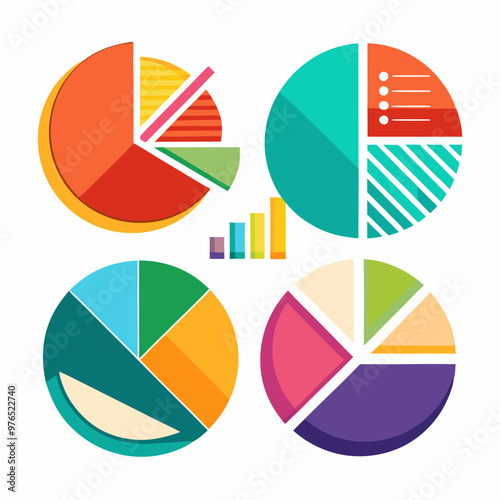 data visualization and infographics vectors, bar graphs, bar chart vectors, minimal horizontal