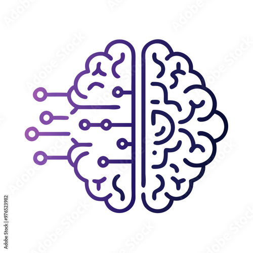 ai-brain-icon--a-futuristic-vector, digital transformation vectors, cloud computing concept