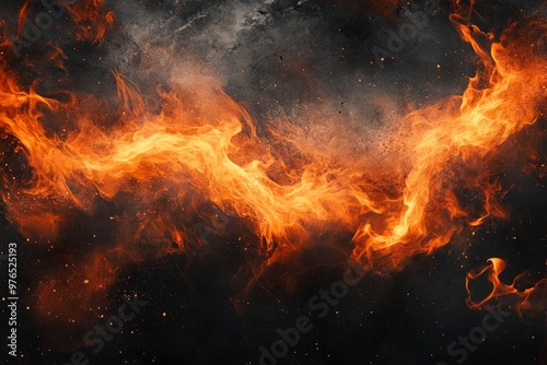 Abstract Blaze Fire Flame Texture Background, ai