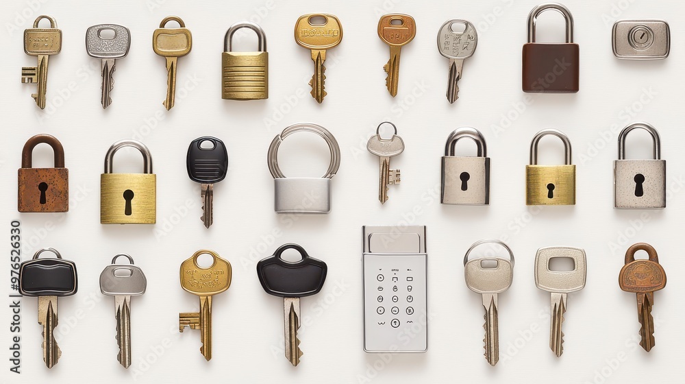 Keys and Locks Security Protection Access Safety Concept Keys and Locks Security Protection Access Safety Concept