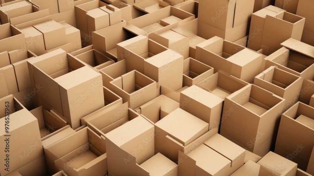 Abstract background of cardboard boxes. Abstract background of cardboard boxes.