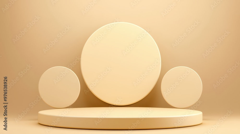 Minimalist Beige Abstract D Platform Podium Background Minimalist Beige Abstract D Platform Podium Background