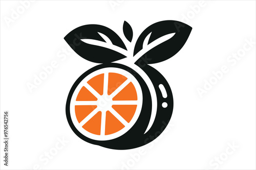 Orange Logo Icon Vector Art & Illustration