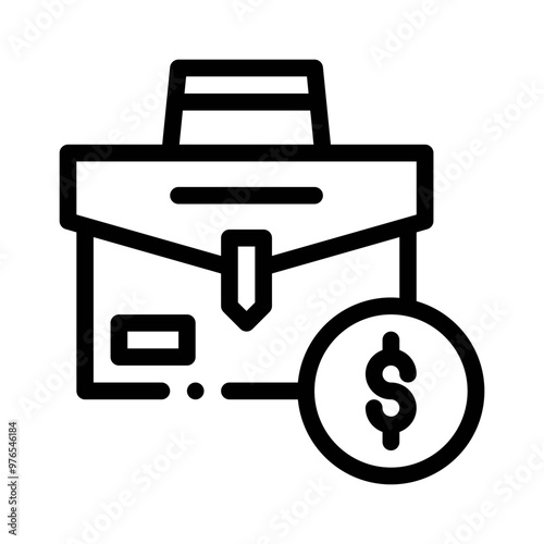 briefcase line icon