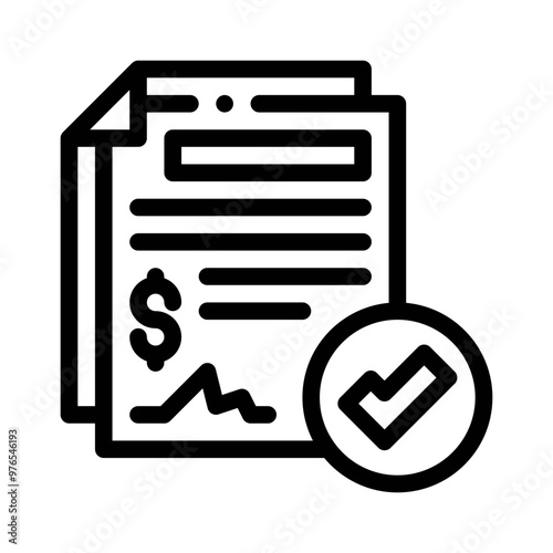 agreement line icon