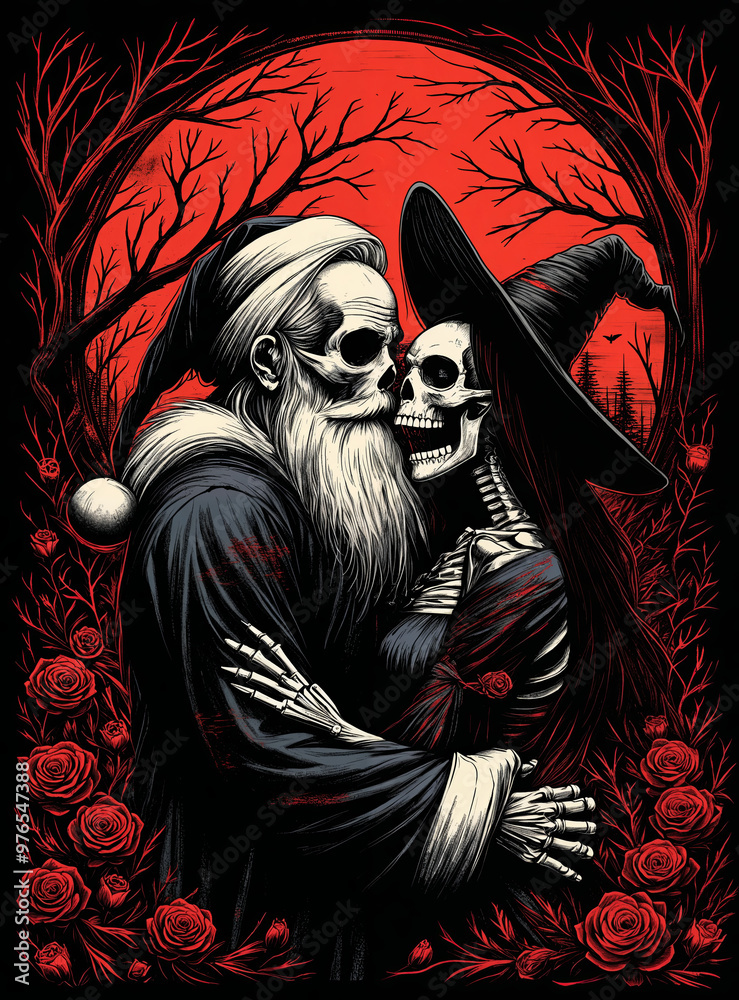 Santa Skeleton and Witch Bride’s Gothic Love Story Santa Skeleton and Witch Bride’s Gothic Love Story