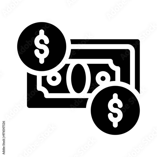 money glyph icon