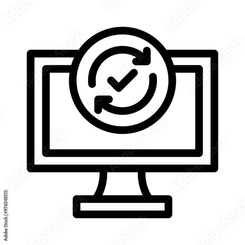 software update line icon