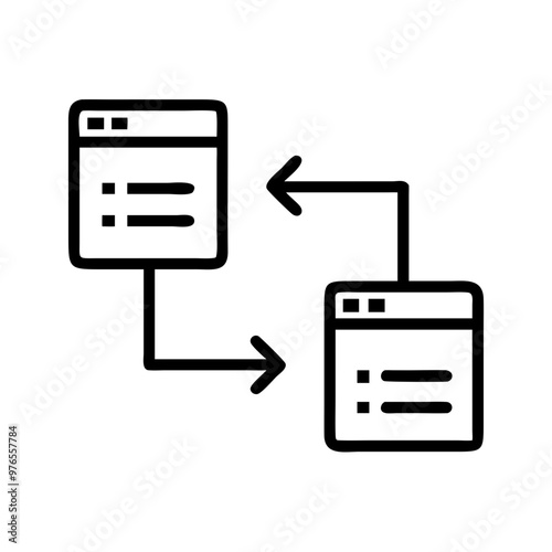 Data transfer icon vector 